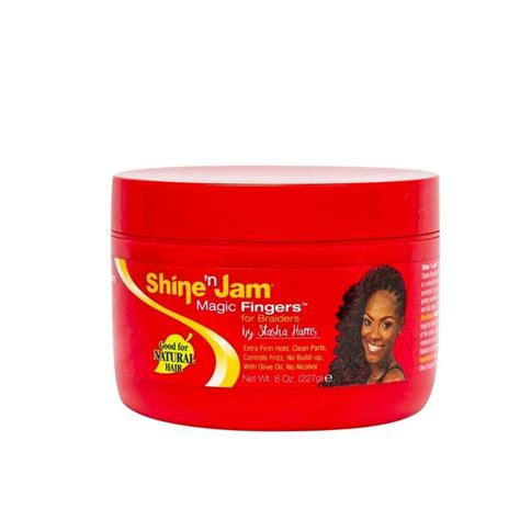 Ampro shine and jam magic fingers hair gel for braiders